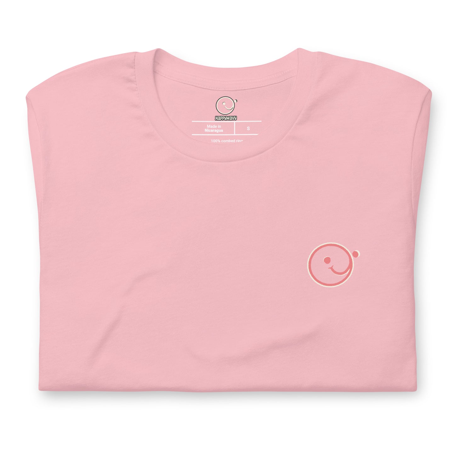 Wavy Wavy Wavy - Printed Tee - Pink