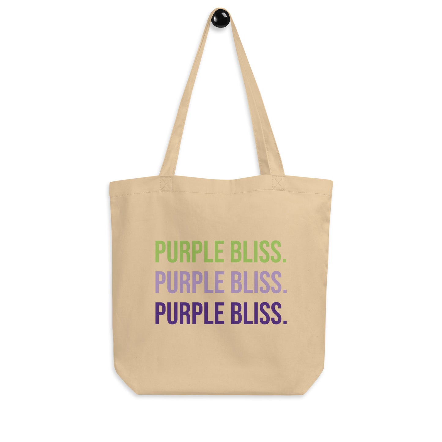 Purple Bliss - Eco Tote Bag - Happy Plants Collection - Oyster