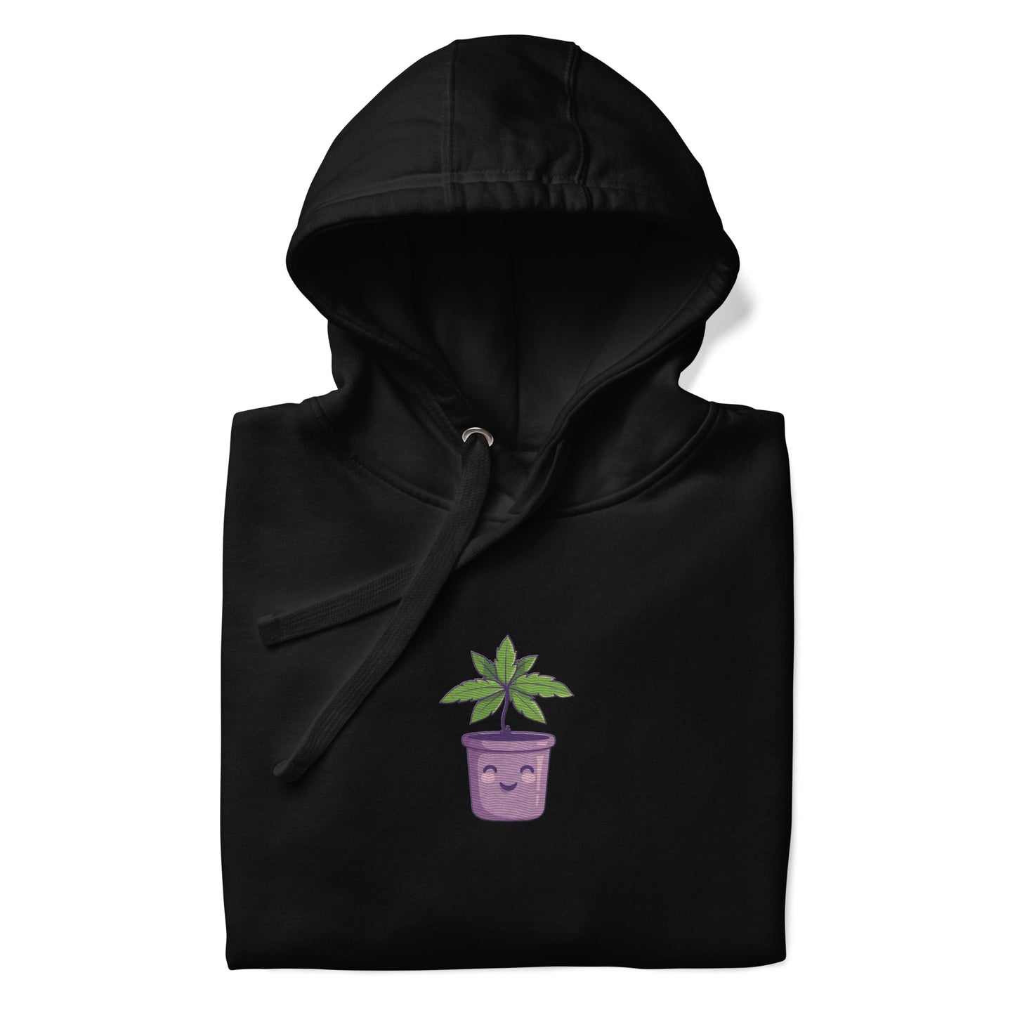 Purple Bliss - Embroidered Hoodie - Happy Plants Collection