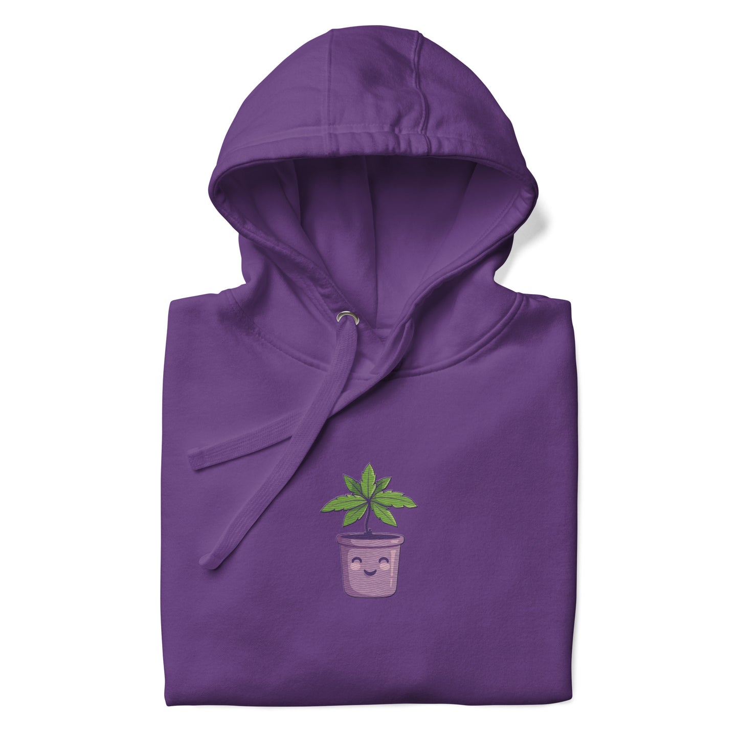 Purple Bliss - Embroidered Hoodie - Happy Plants Collection