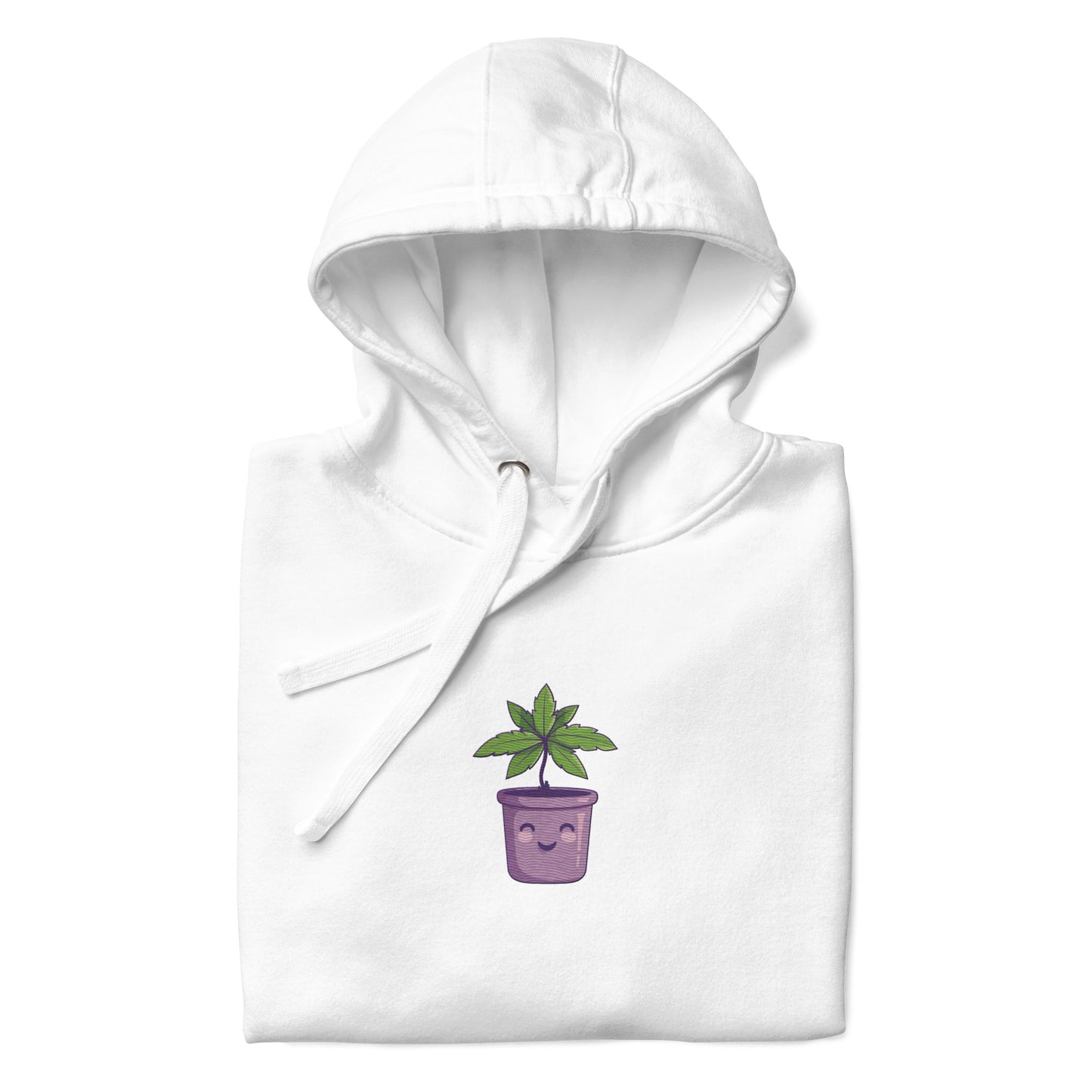 Purple Bliss - Embroidered Hoodie - Happy Plants Collection