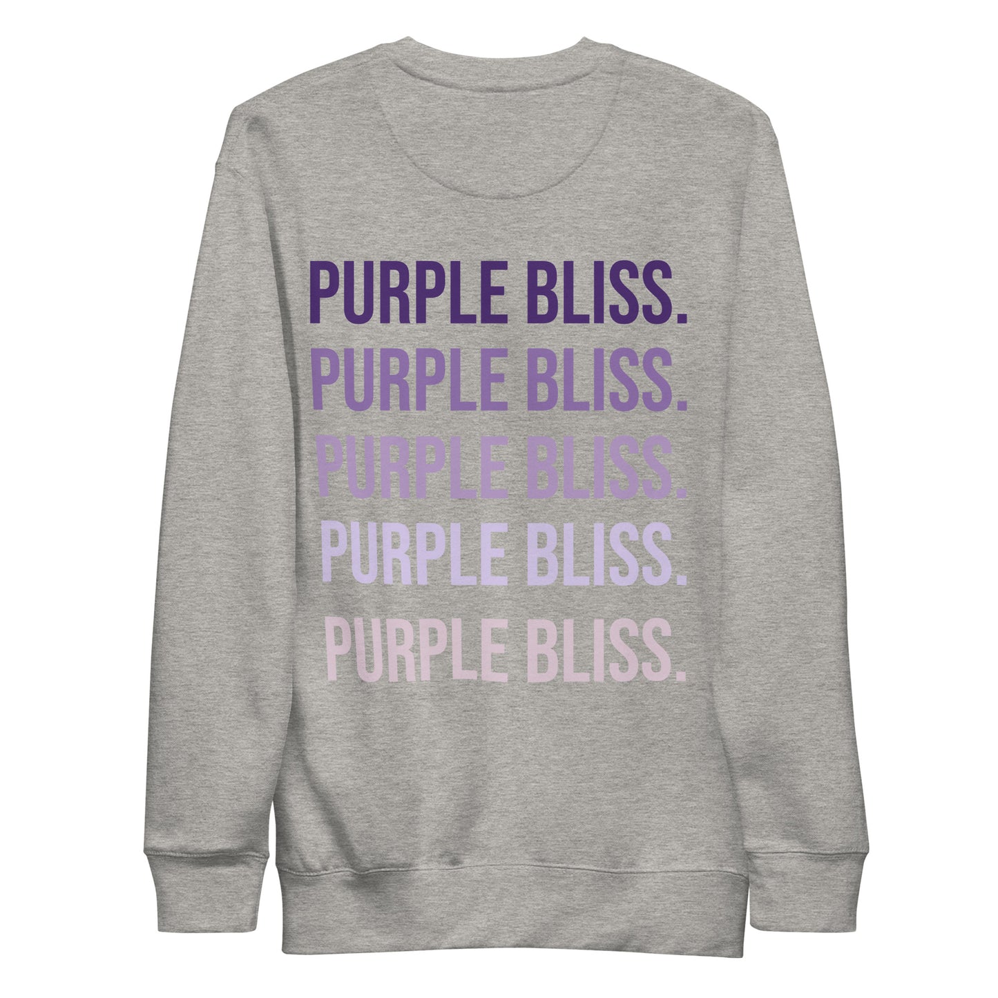 Purple Bliss - Printed Sweatshirt - Happy Plants Collection - Grey