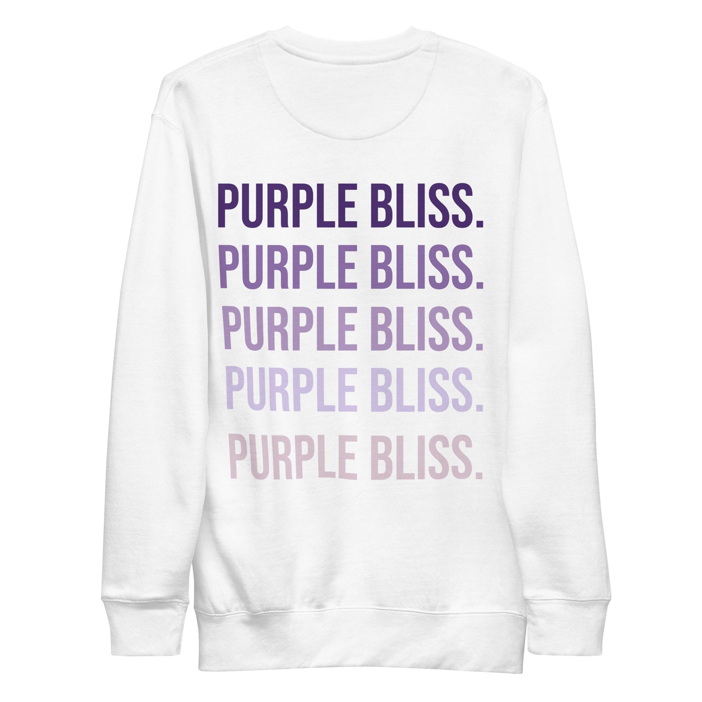 Purple Bliss - Printed Sweatshirt - Happy Plants Collection - White