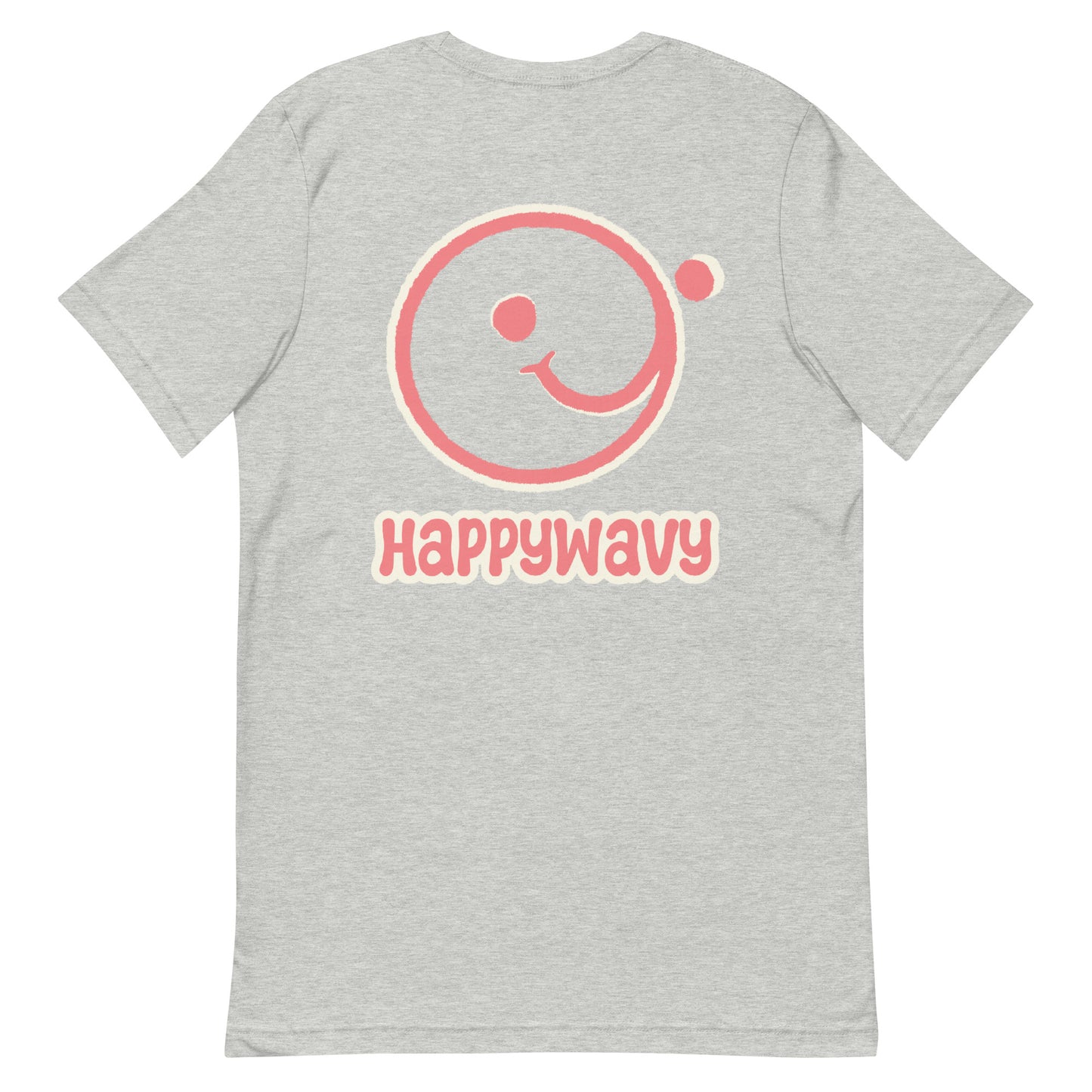 Happy Wavy Classic Logo - Printed Tee - Essentials Collection - Grey