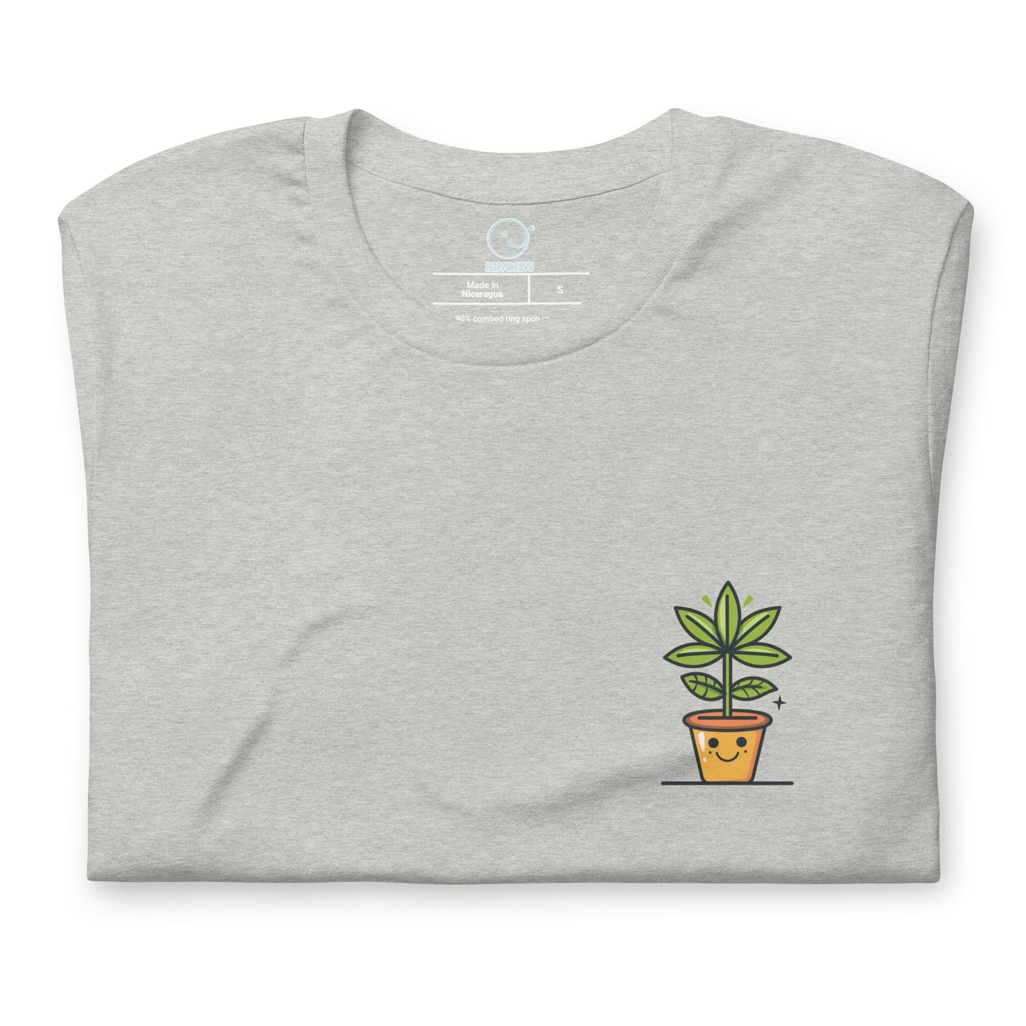 Spread Joy - Printed Tee - Happy Plants Collection - Grey