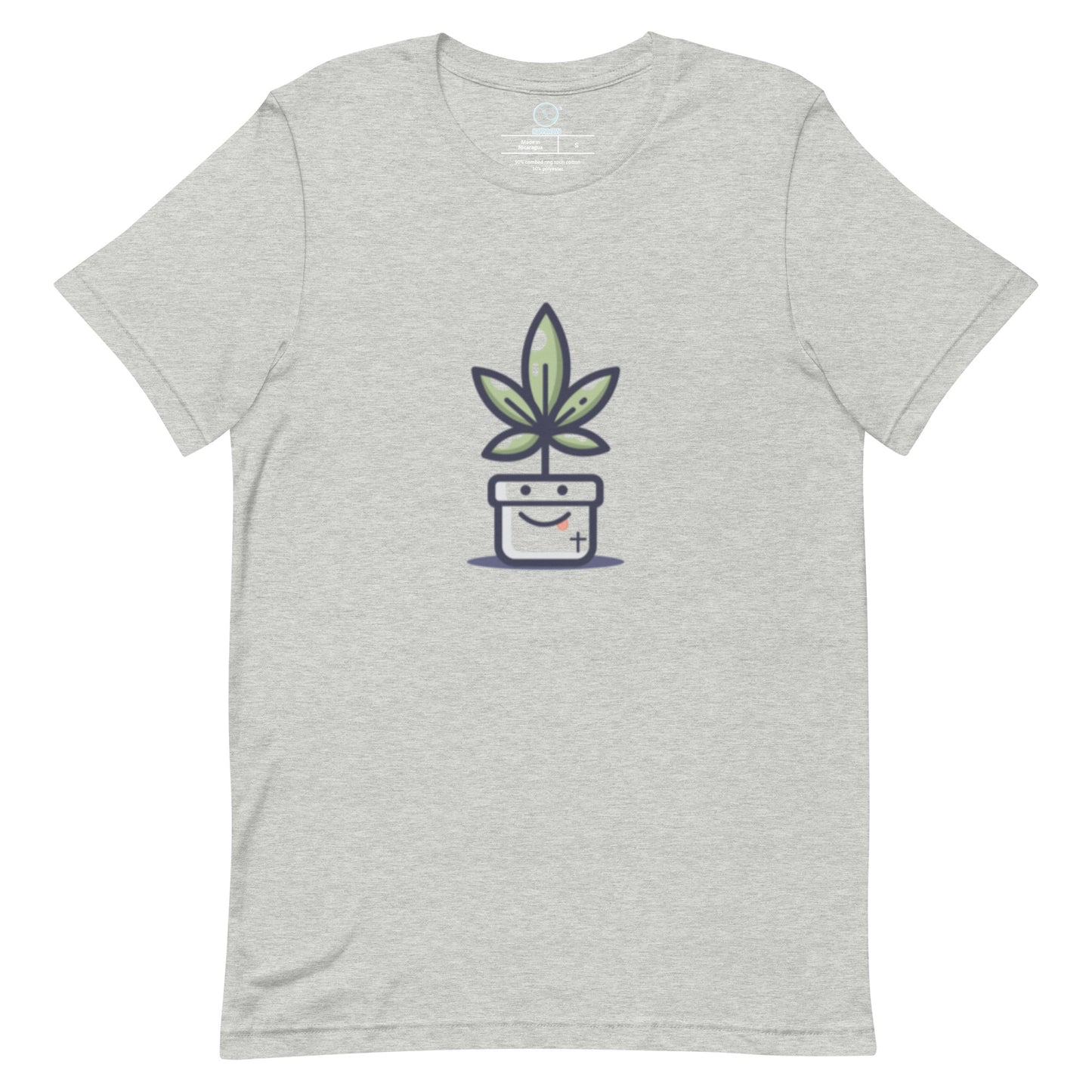 I Feel Good - Printed Tee - Happy Plants Collection - Grey