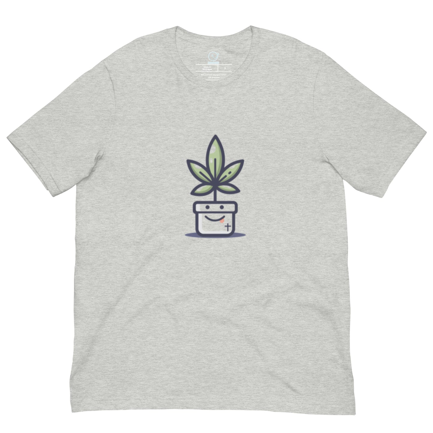 I Feel Good - Printed Tee - Happy Plants Collection - Grey