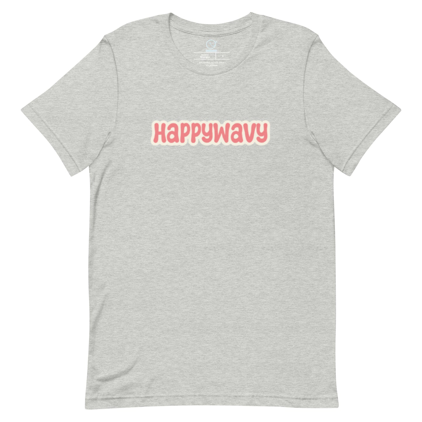 Happy Wavy Classic Logo - Printed Tee - Essentials Collection - Grey