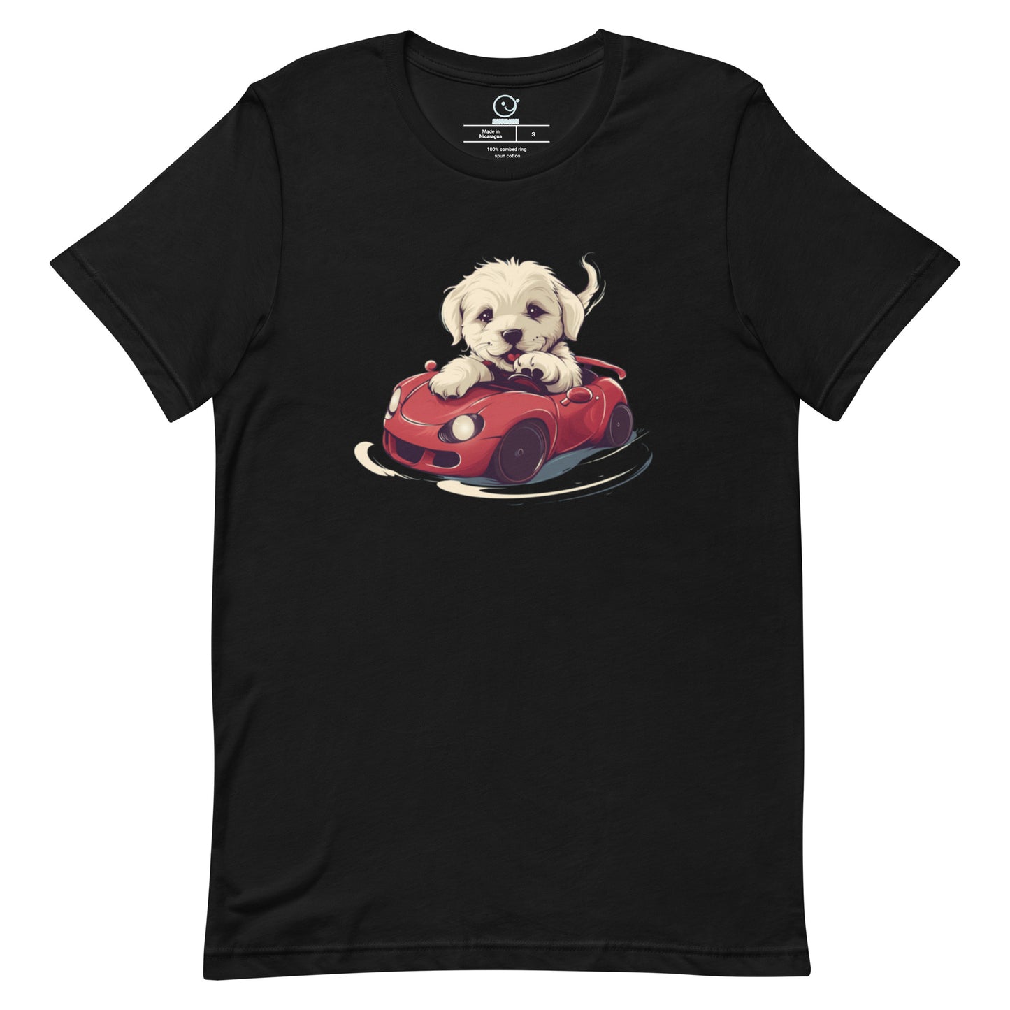 Puppy Joyride - Printed Tee - Black