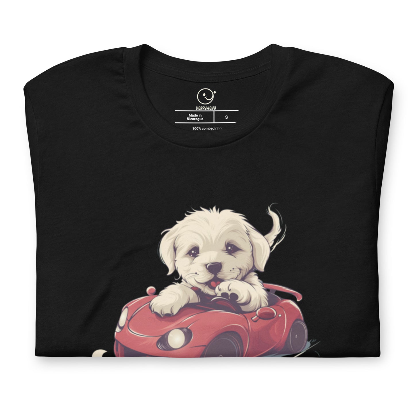 Puppy Joyride - Printed Tee - Black