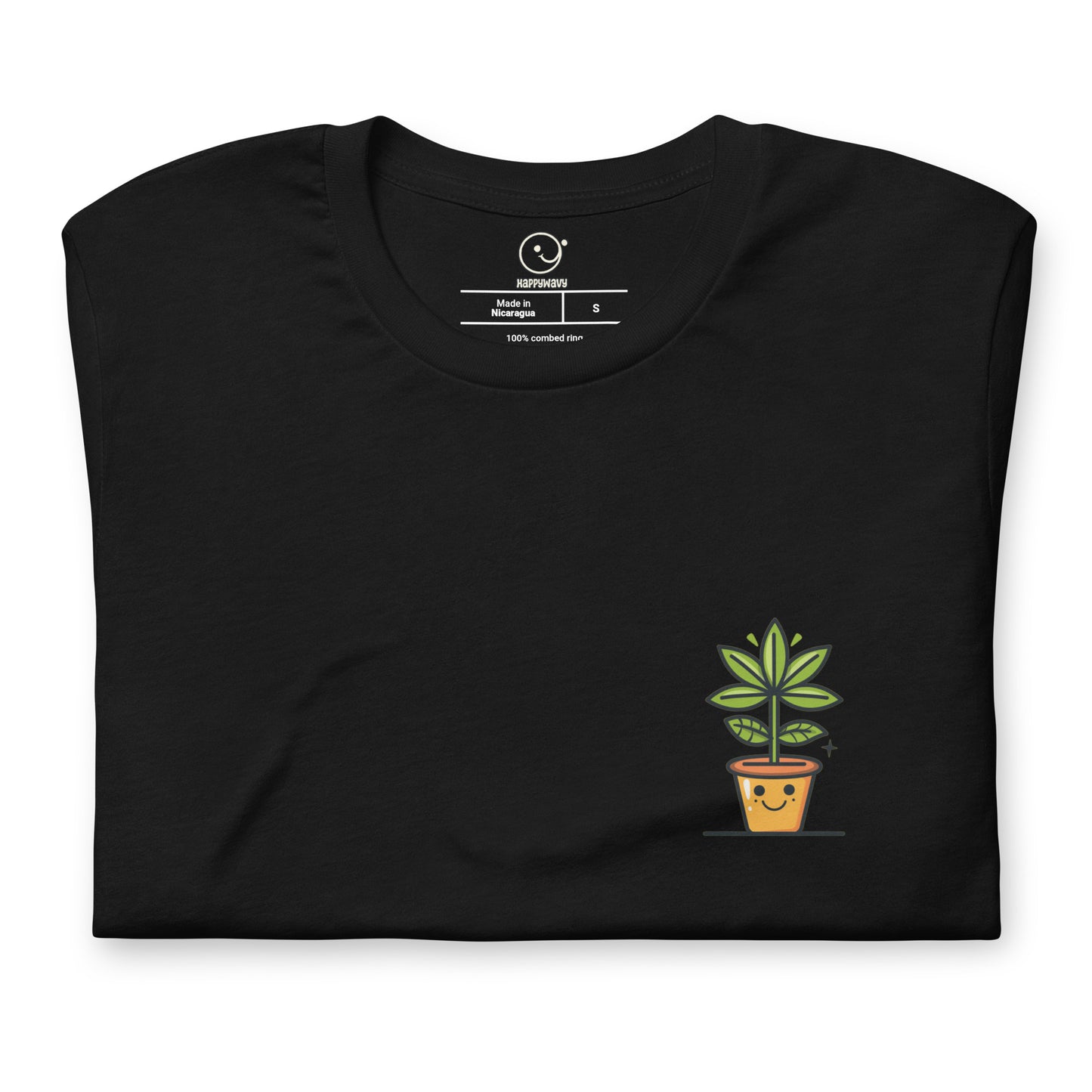 Spread Joy - Printed Tee - Happy Plants Collection - Black