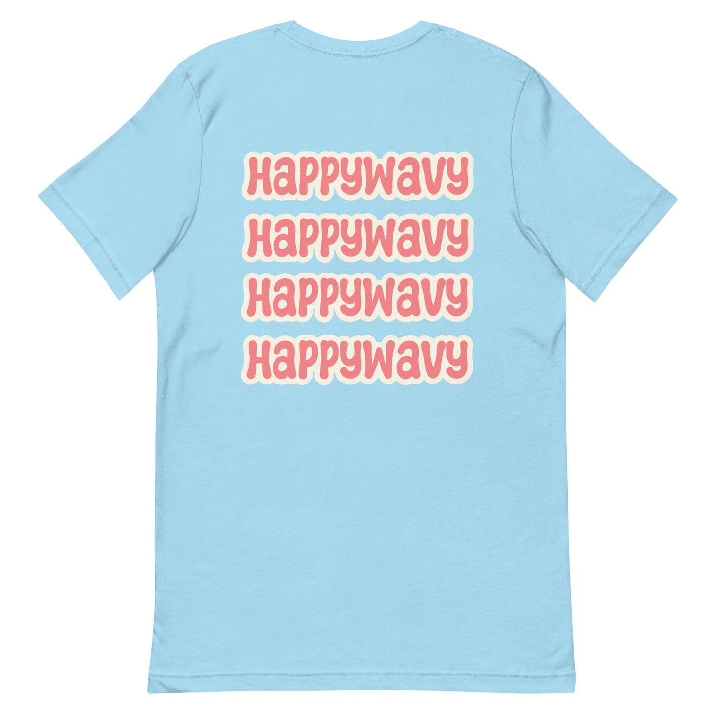 Wavy Wavy Wavy - Printed Tee - Ocean Blue