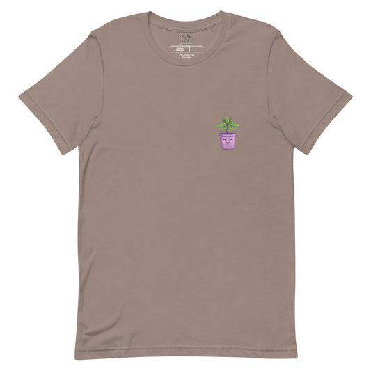 Purple Bliss - Printed Tee - Happy Plants Collection - Pebble