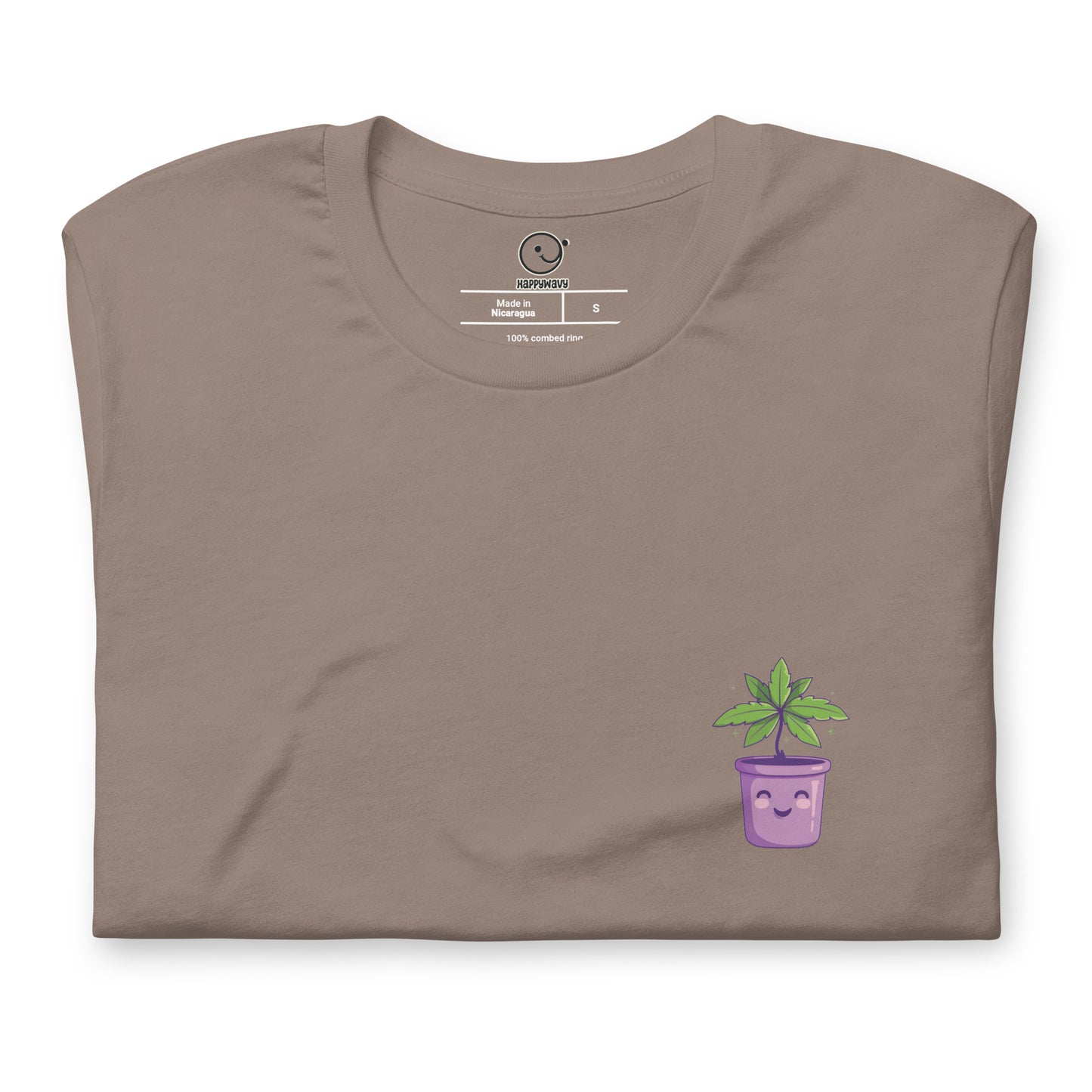 Purple Bliss - Printed Tee - Happy Plants Collection - Pebble