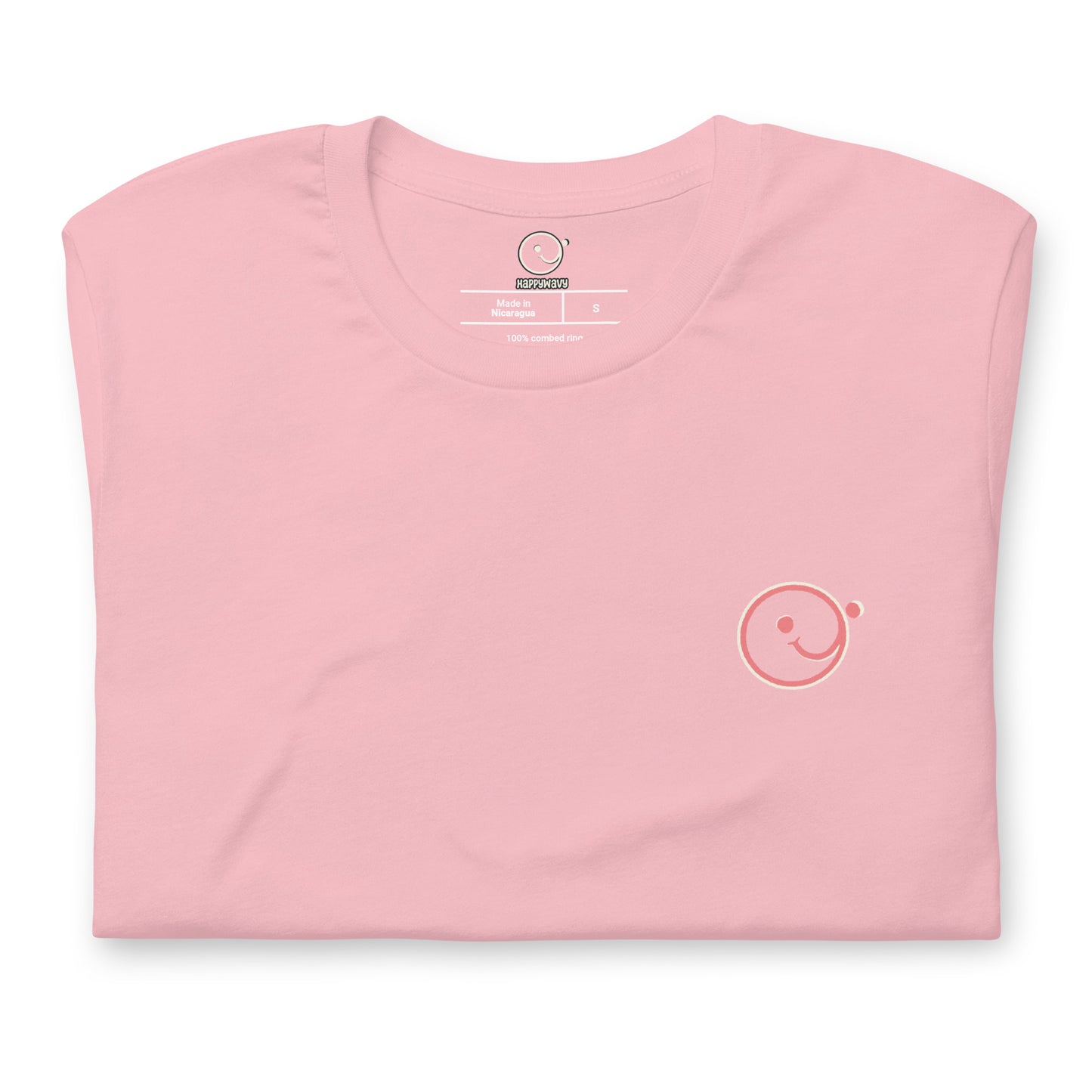 Wavy Wavy Wavy - Printed Tee - Pink