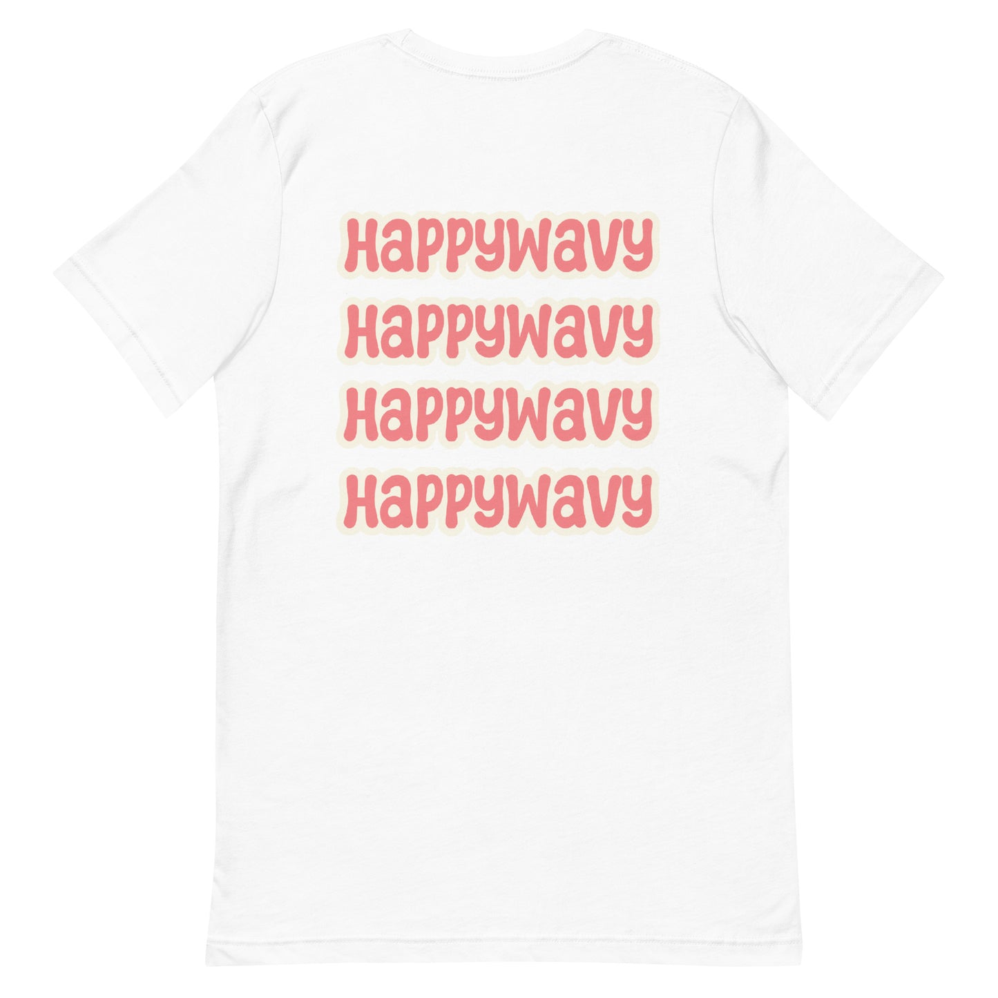 Wavy Wavy Wavy - Printed Tee - White