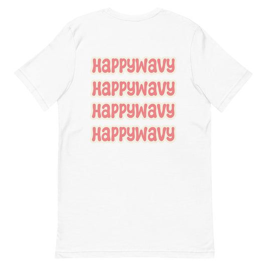 Wavy Wavy Wavy - Printed Tee - White