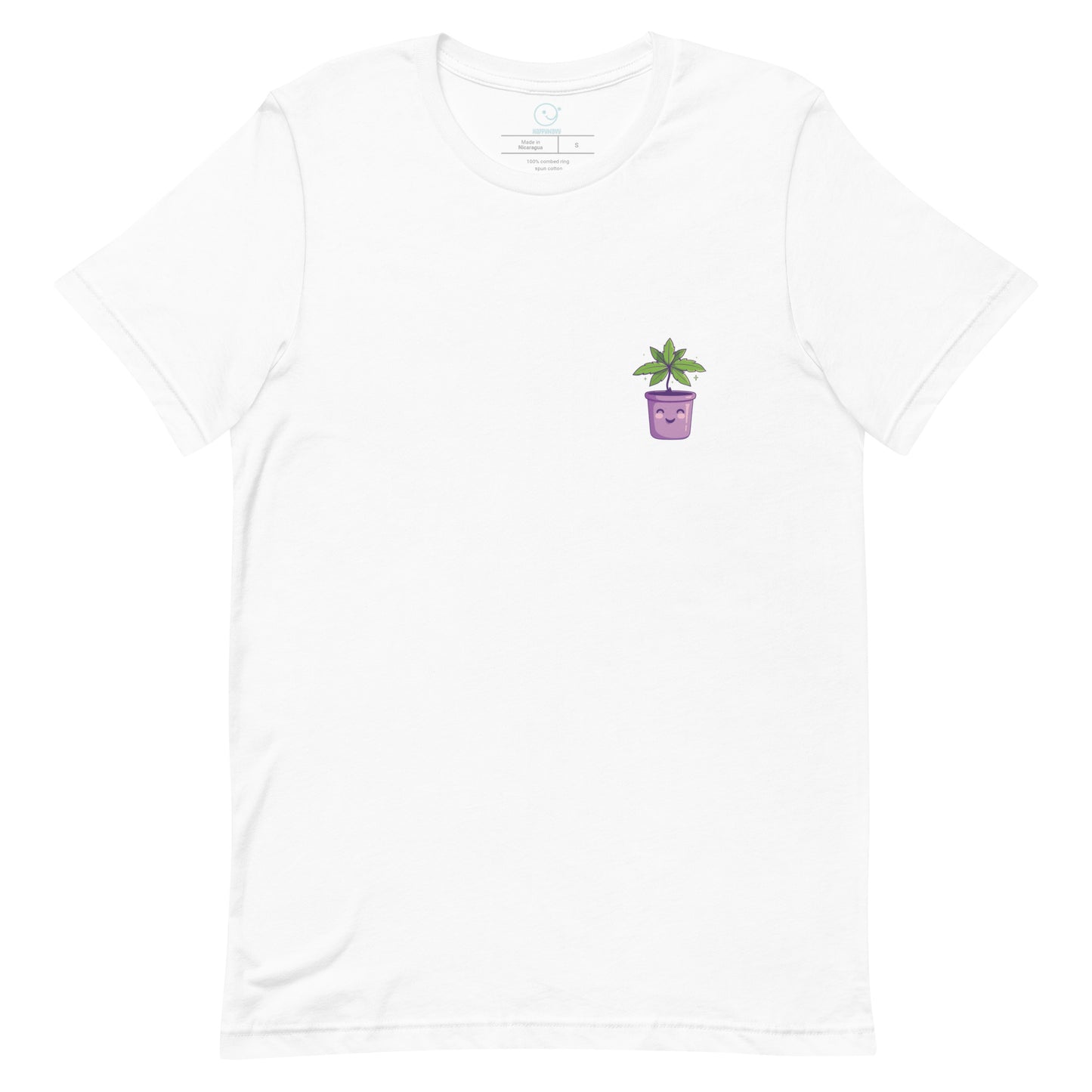 Purple Bliss - Printed Tee - Happy Plants Collection - White