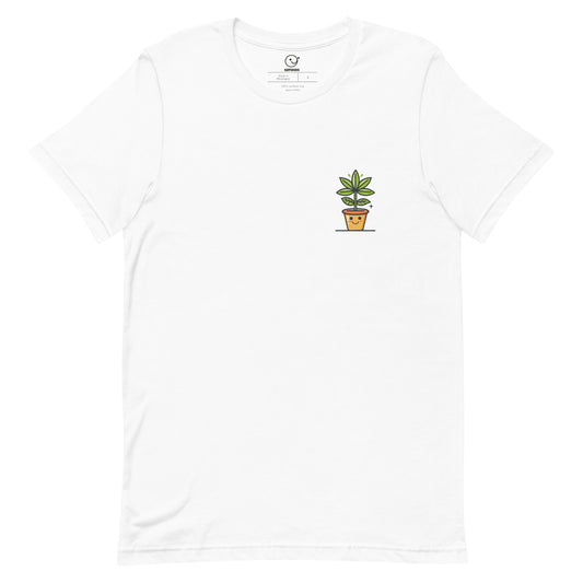 Spread Joy - Printed Tee - Happy Plants Collection - White