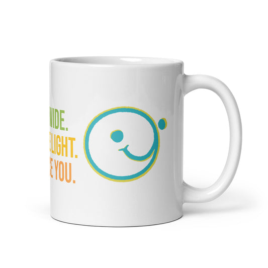 Smile Wide. Radiate Light. Embrace You - Mug